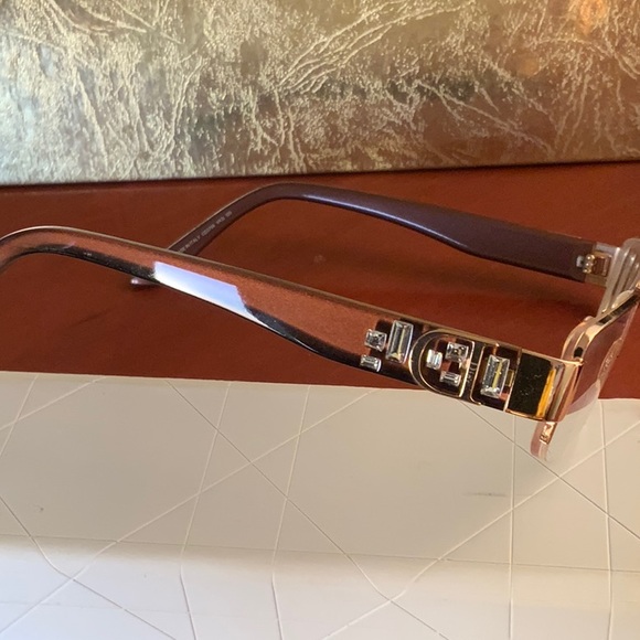 Christian Dior eyeglass frames, brown with crystals - Picture 9 of 9